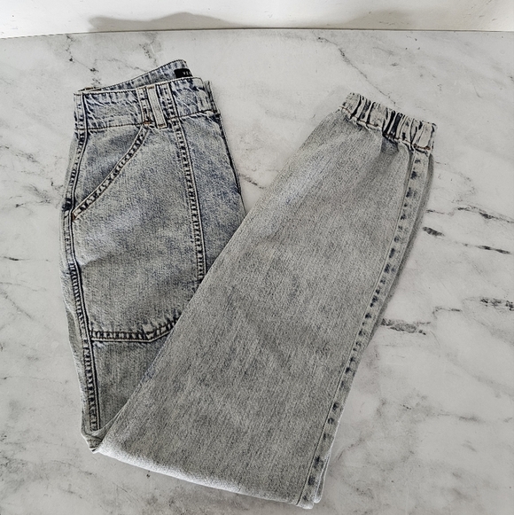 Veronica Beard Bolton Elastic Hem High Rise Vail Light Blue Jeans 25 Preowned - Picture 3 of 9